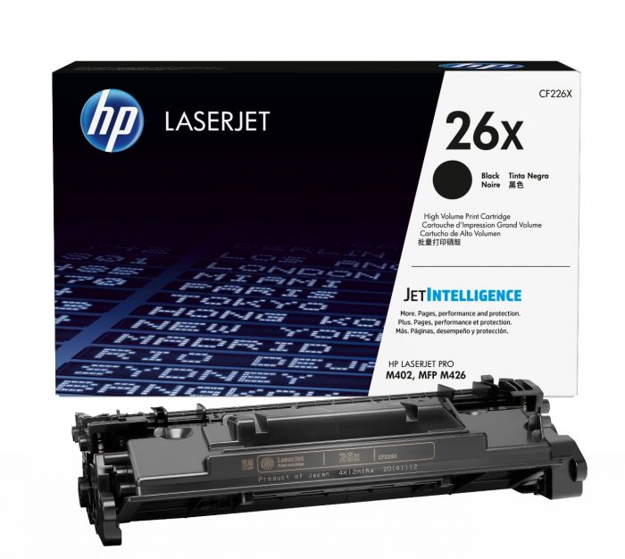 HP OEM #26X HY BK Cart (9,000)